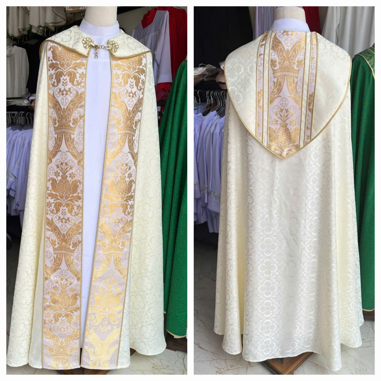 White Cope & Stole Set.